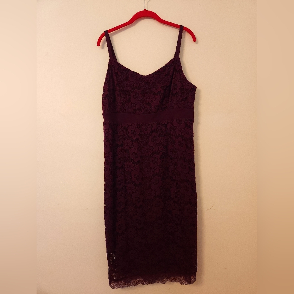 Torrid Purple Lace Midi Dress